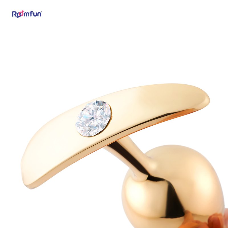 Adult Sex Toys Anal Plug Metal Diamond Toys Round Shaped Base Buttt Beauty Tool Men Gaay Game Play Jewelry Anal Plug Sex Toys