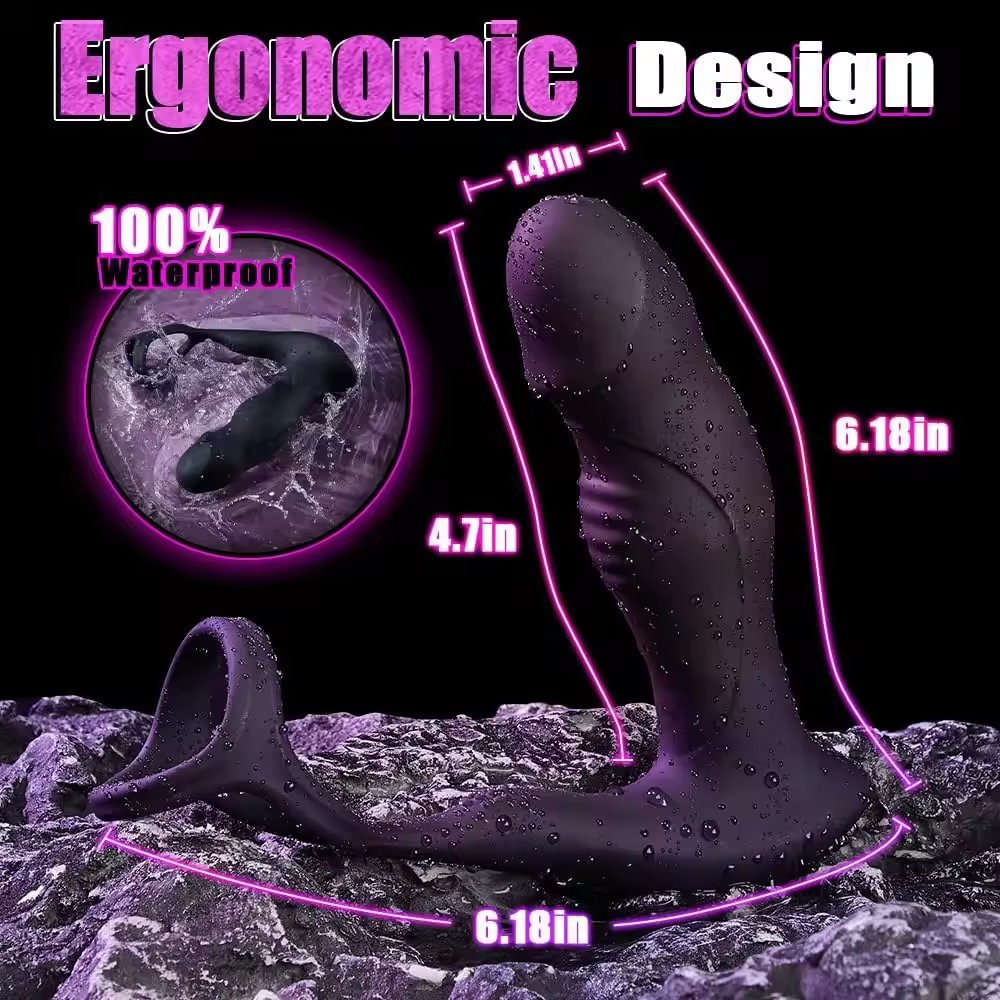 9-Frequency Wireless Remote Control Prostate Massage Vibrator Silicone Butt Plug Sex Toy for Men Adult Juguetes Sexuales