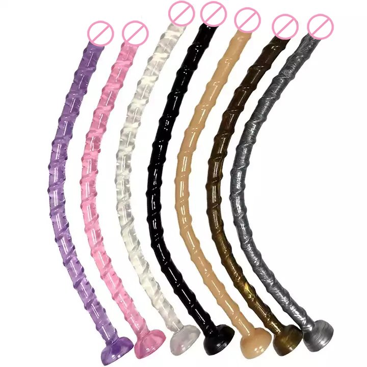 47 cm (18.5 inch) long anal screw dildo sex toy PVC material cheap screw anal sex toys online hot sale extra long dildo for anal