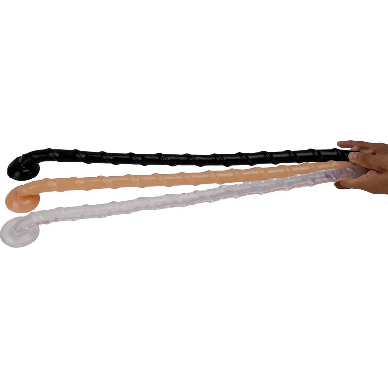 47 cm (18.5 inch) long anal screw dildo sex toy PVC material cheap screw anal sex toys online hot sale extra long dildo for anal