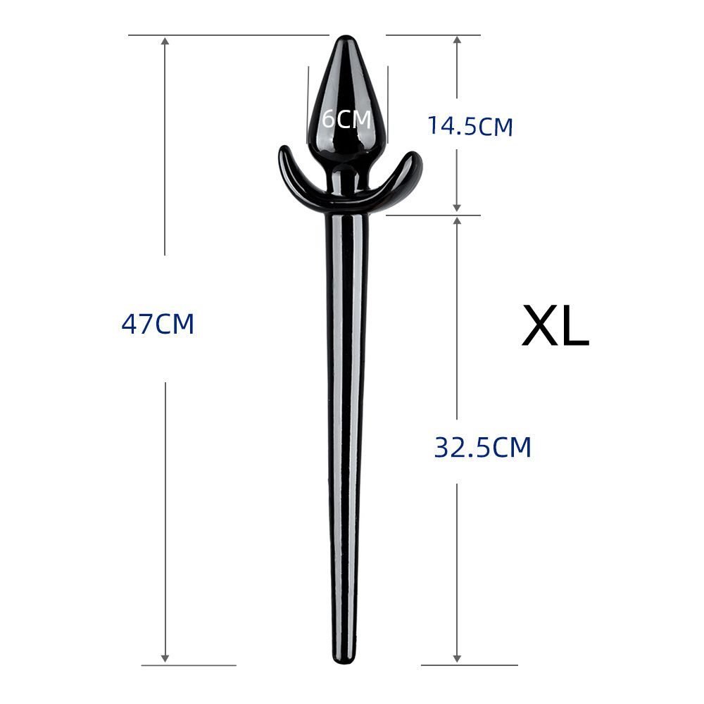 Super Long 24-47cm Sharp Arrow Spear Shape Anal Dildo Hand Play Anal Butt Plug Sex Toy For Women Men Gay Lesbian Beginner &Adept