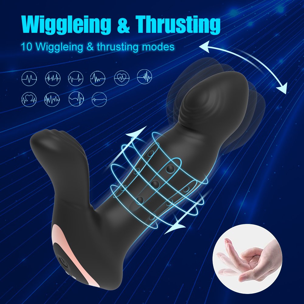 Silicone 9 Modes Male Prostate Massager Anal Plug Waterproof Butt Plug Anal Vibrator Sexy Toy Adult Sex Toys For Men