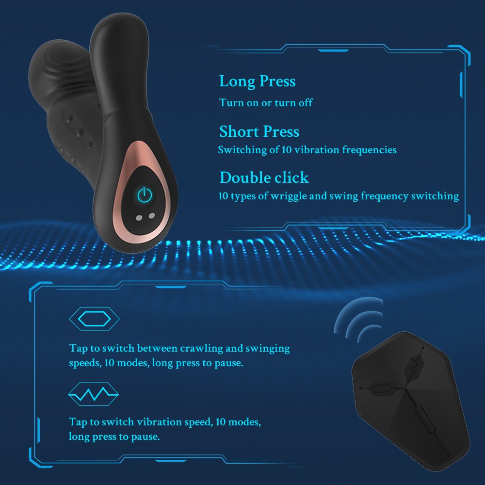 Silicone 9 Modes Male Prostate Massager Anal Plug Waterproof Butt Plug Anal Vibrator Sexy Toy Adult Sex Toys For Men