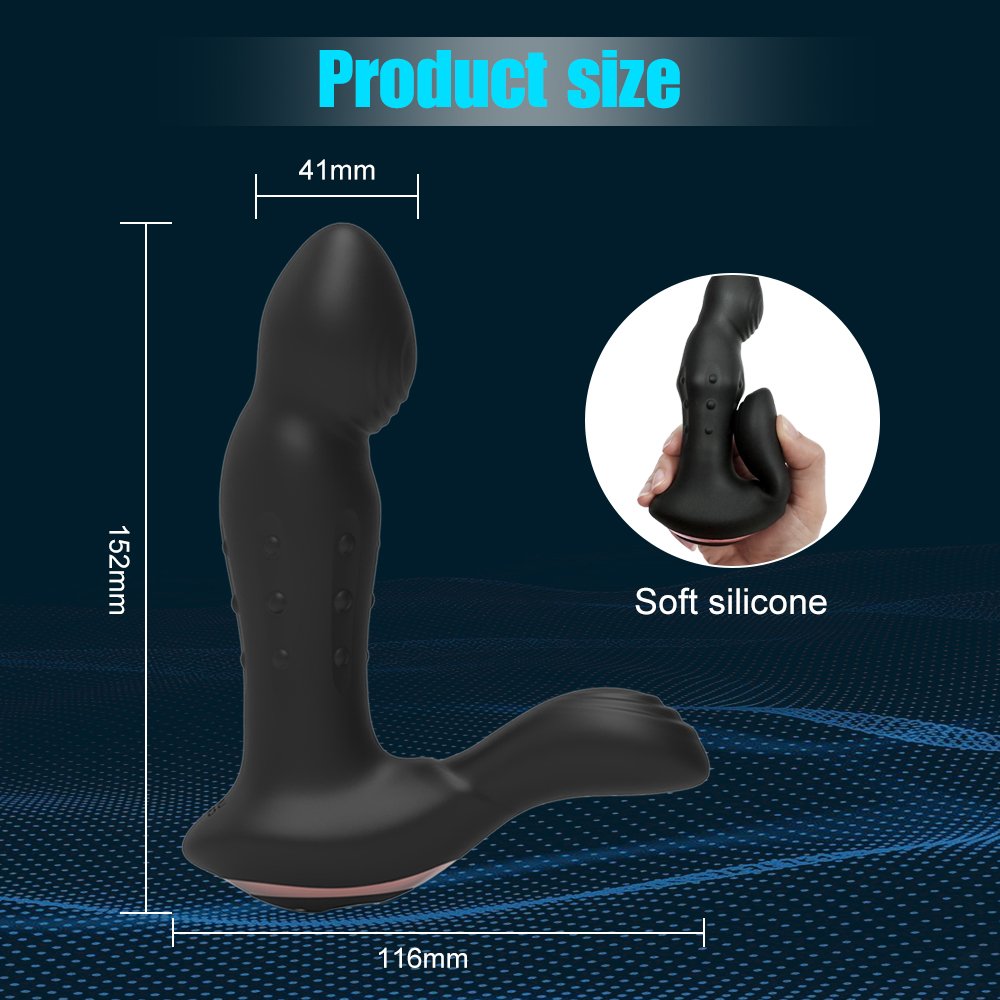 Silicone 9 Modes Male Prostate Massager Anal Plug Waterproof Butt Plug Anal Vibrator Sexy Toy Adult Sex Toys For Men