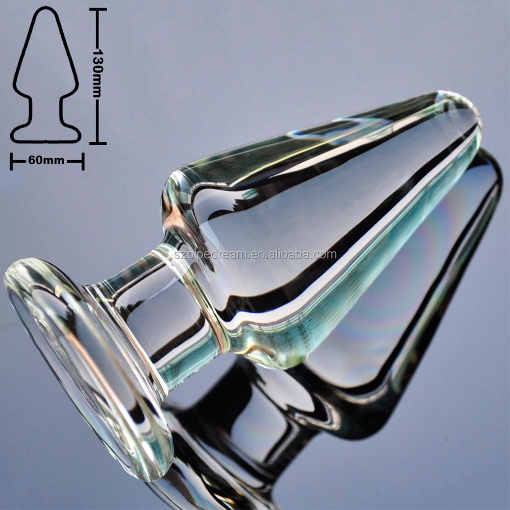 Big Dildo Butt Plug 60MM Pyrex Glass Anal Plug Toys
