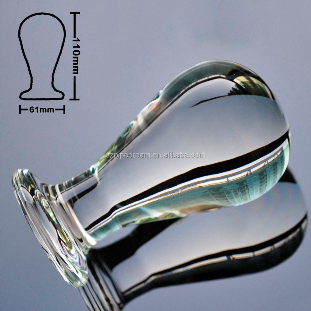 Big Dildo Butt Plug 60MM Pyrex Glass Anal Plug Toys