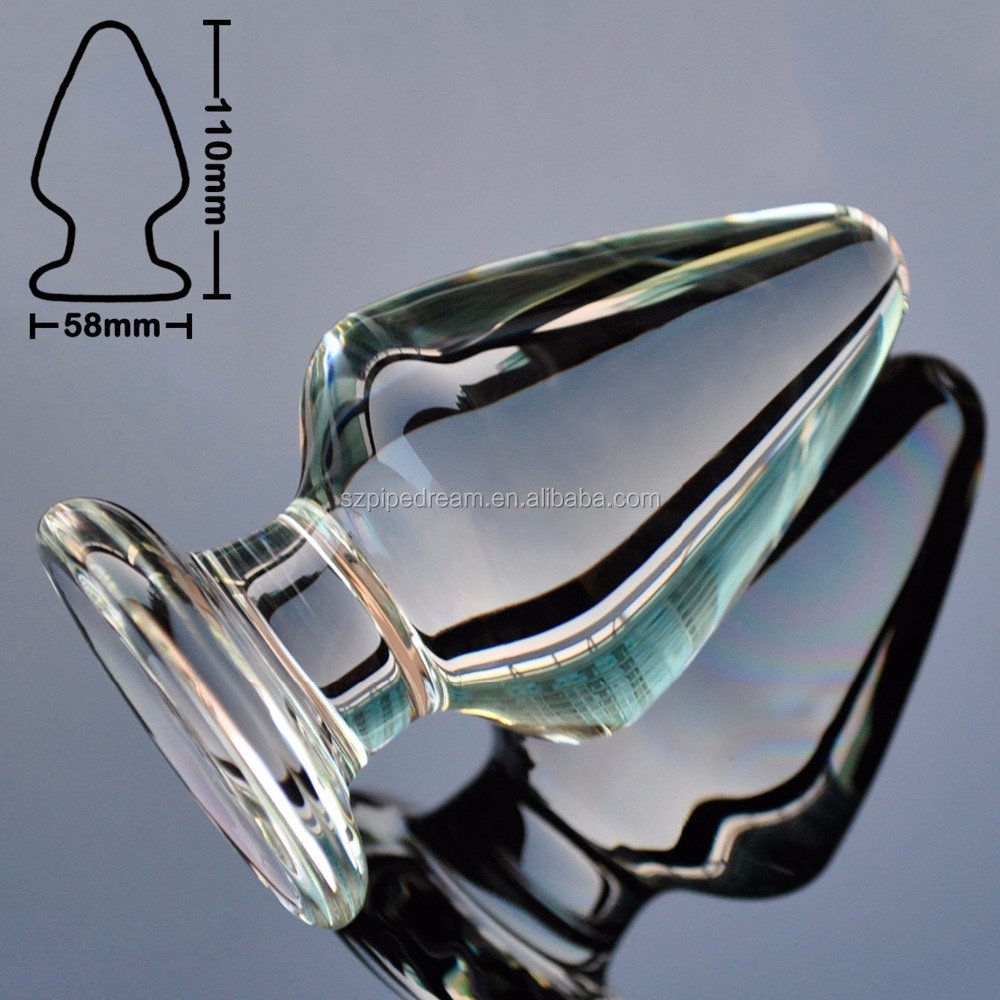 Big Dildo Butt Plug 60MM Pyrex Glass Anal Plug Toys