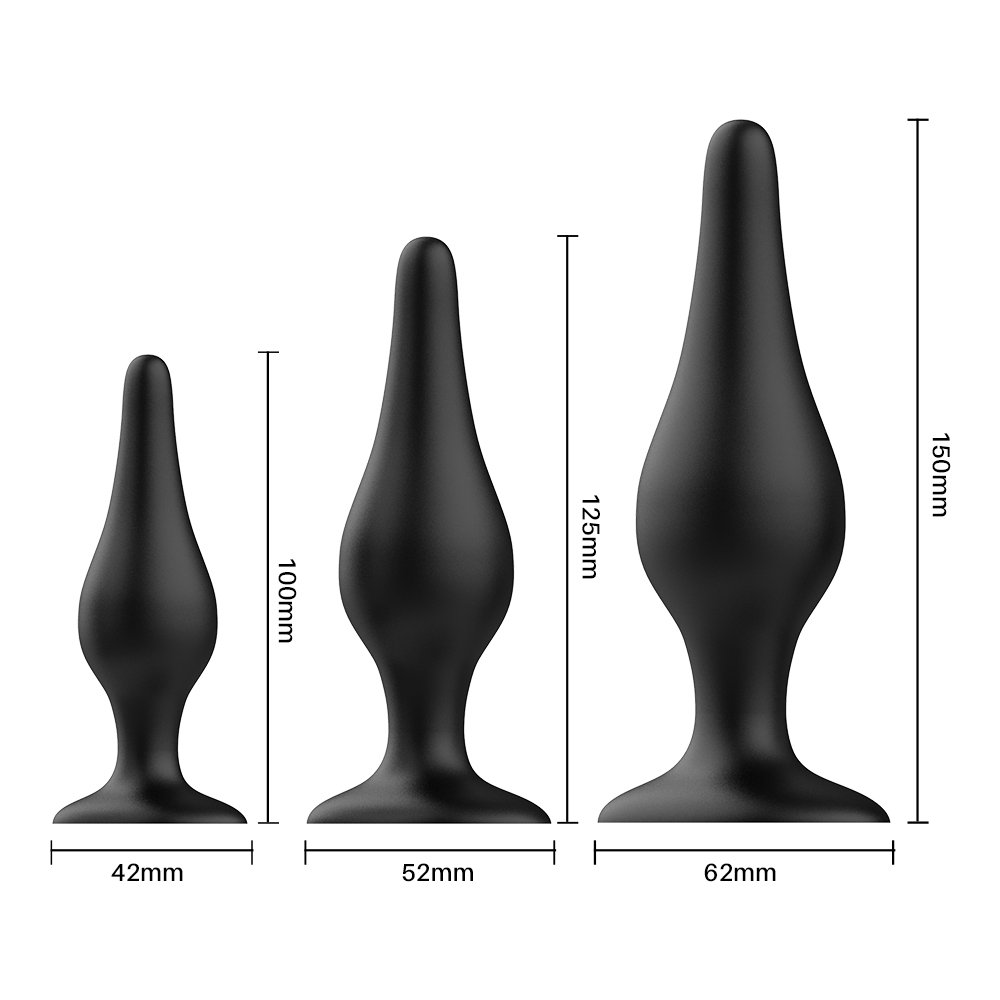 High Quality Silicone Butt Plug Anal Trainer Set Adult Sex Toys for Women Men