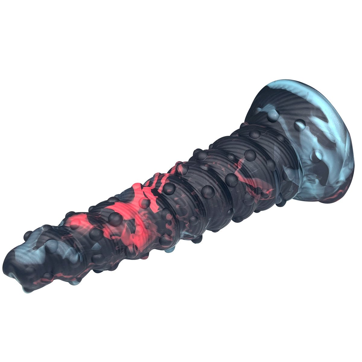 Silicone Stud Suction Base Spiral Anal Plug