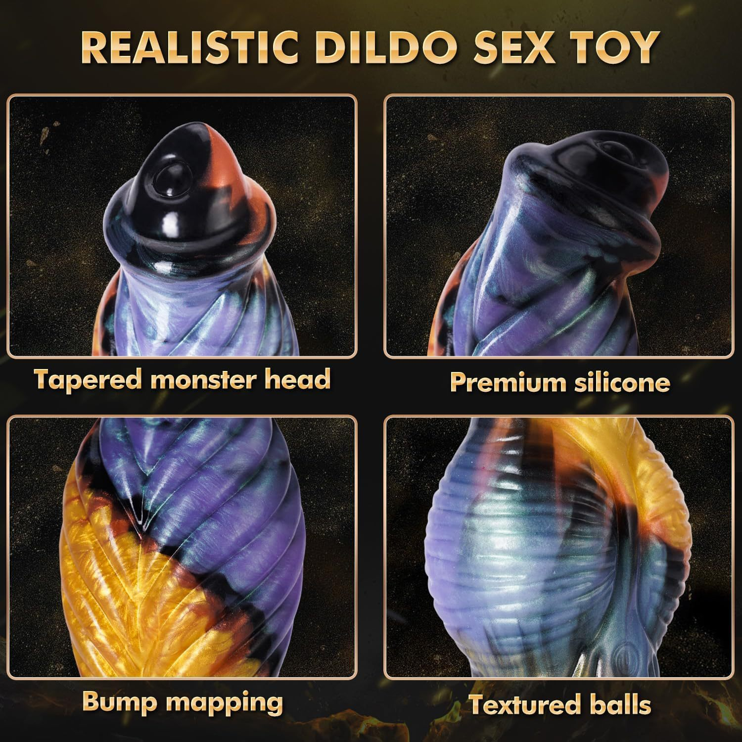 Phoenix Monster Masturbation Vibrator Strange Shape Anal Plug Sex Toy for Men and Women with 7 Vibration and Thrust Modes