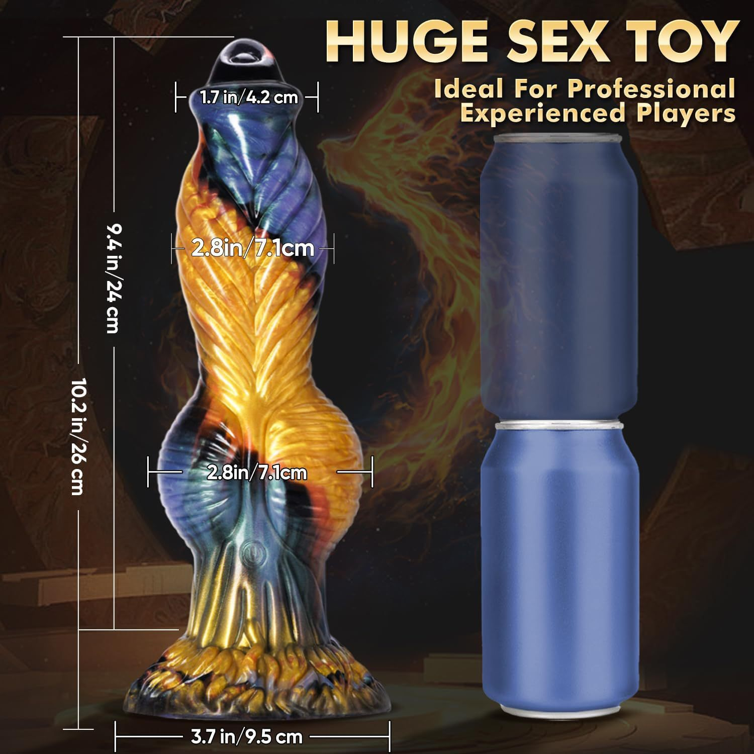 Phoenix Monster Masturbation Vibrator Strange Shape Anal Plug Sex Toy for Men and Women with 7 Vibration and Thrust Modes