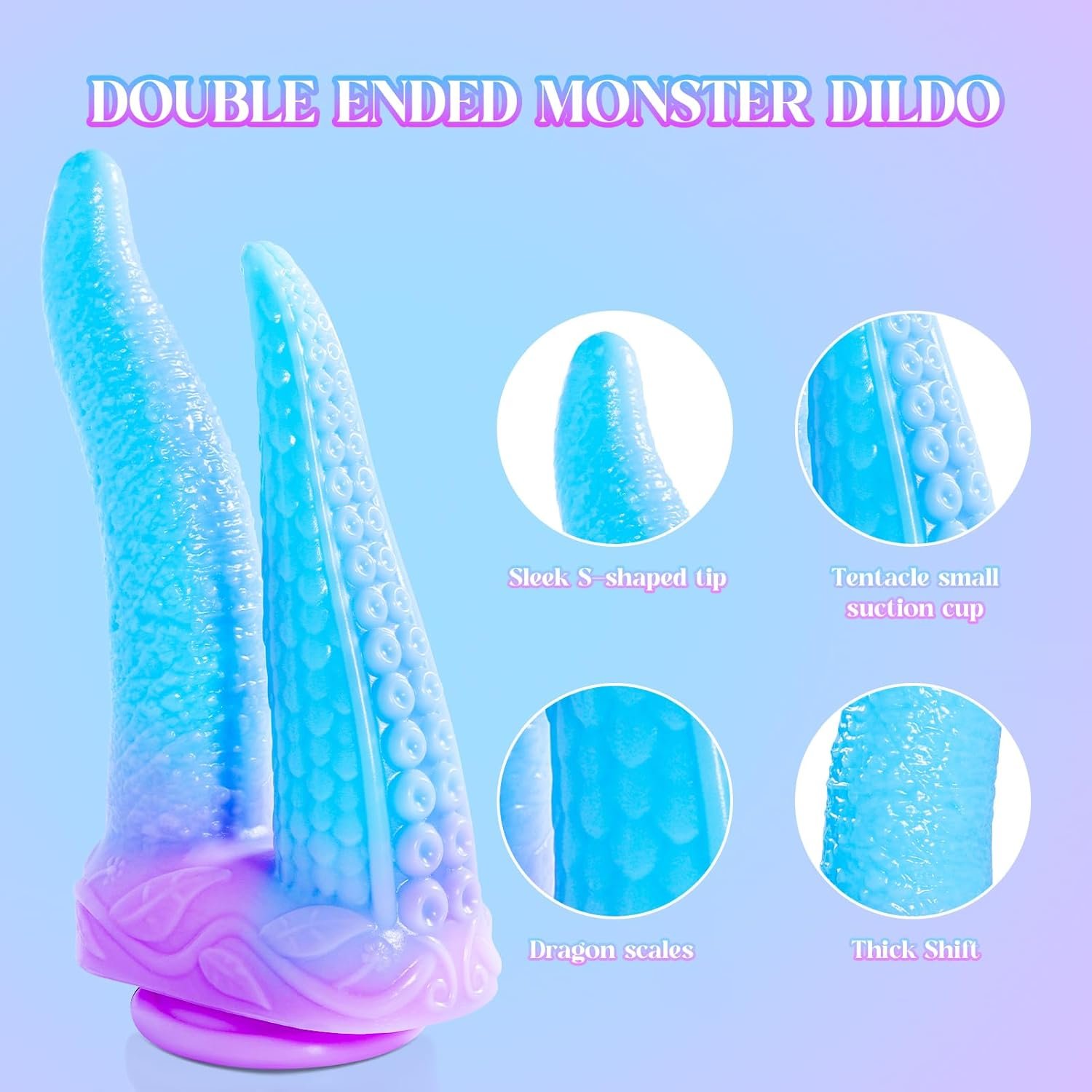 Tentacle Realistic Monster Anal Plug Silicone Animal Dildo Vaginal Anus Stimulation Sex Toys Adult for Women Gay Huge Butt Plugs