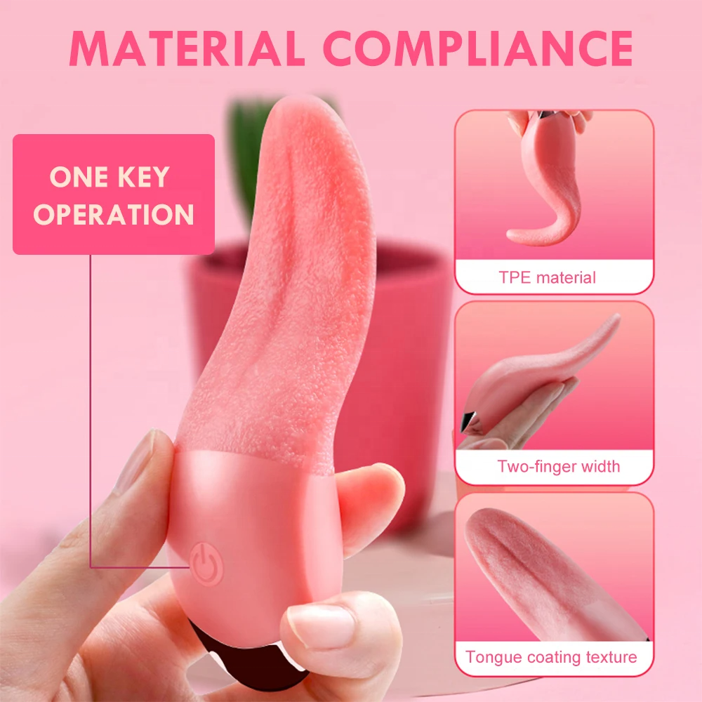 Tongue Licking Heating Vibrator Sex Games Vagina Massage Clitoral Nipple Stimulator Masturbator Clit Anal Sex Toys For Women