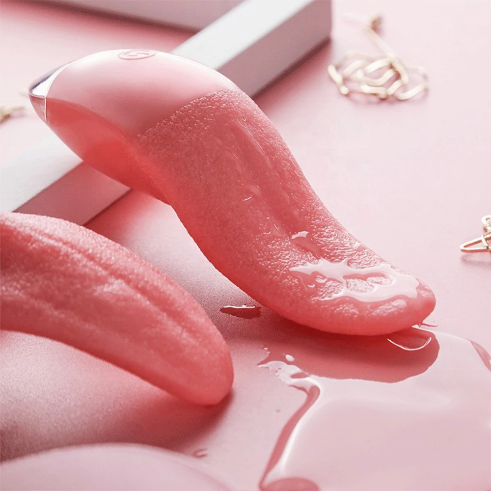 Tongue Licking Heating Vibrator Sex Games Vagina Massage Clitoral Nipple Stimulator Masturbator Clit Anal Sex Toys For Women