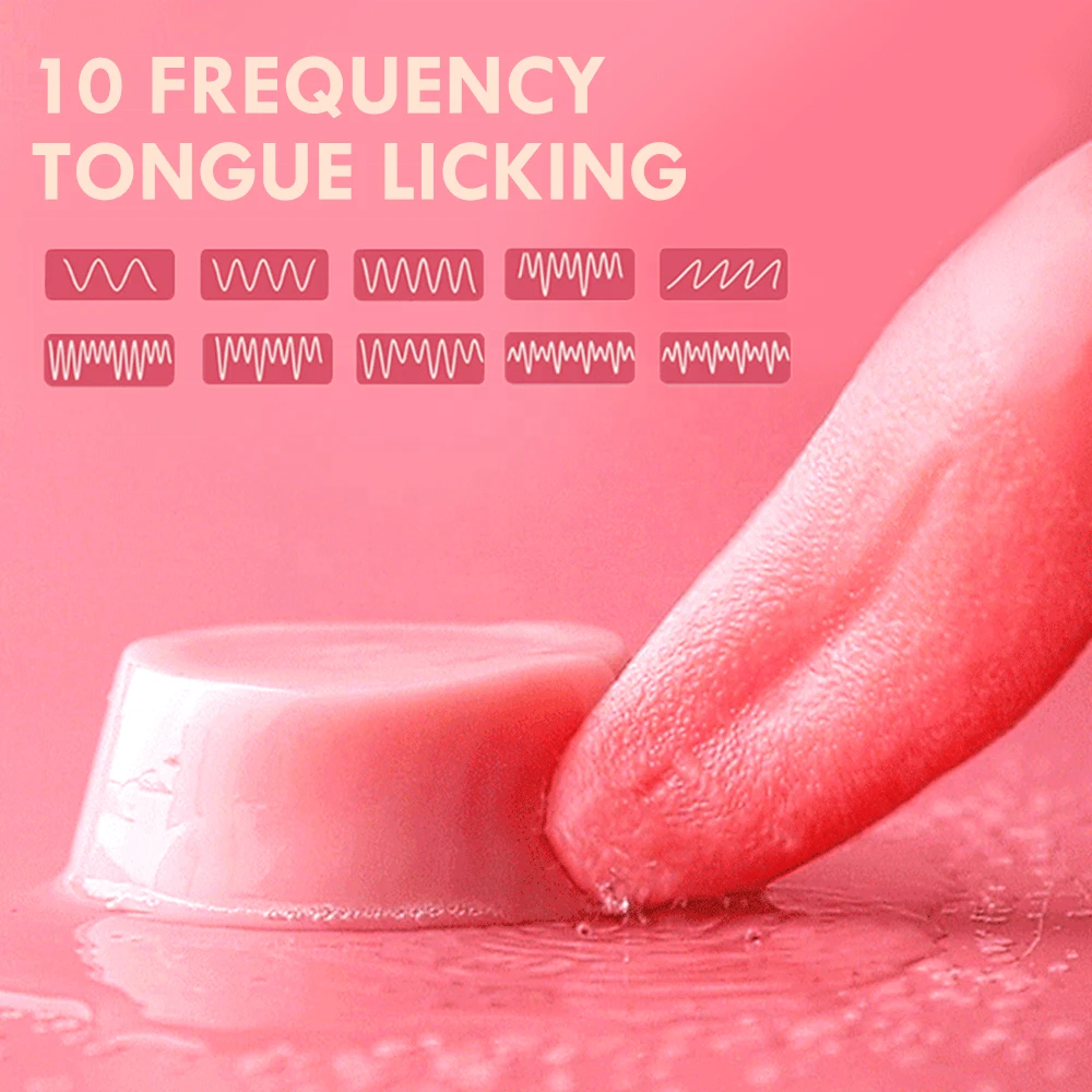 Tongue Licking Heating Vibrator Sex Games Vagina Massage Clitoral Nipple Stimulator Masturbator Clit Anal Sex Toys For Women