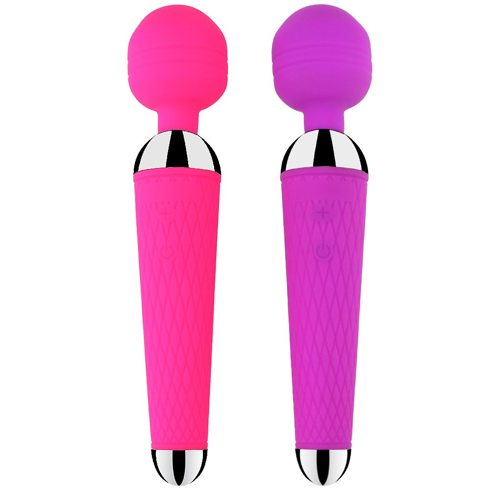 Hot Selling USB Silicone 15 Speeds Women Male Portable Vibrator Handheld Mini Body AV Wand Massager