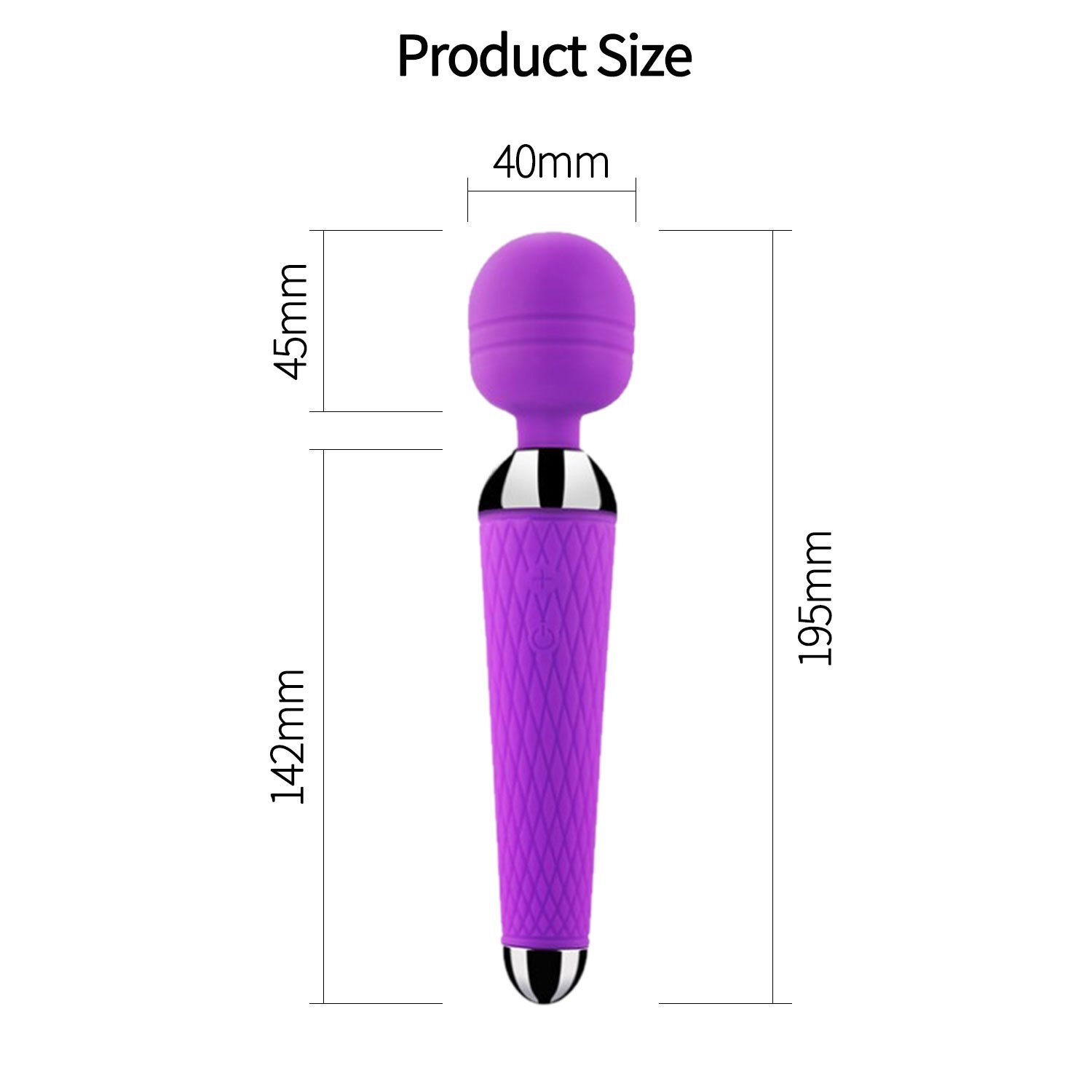 Hot Selling USB Silicone 15 Speeds Women Male Portable Vibrator Handheld Mini Body AV Wand Massager