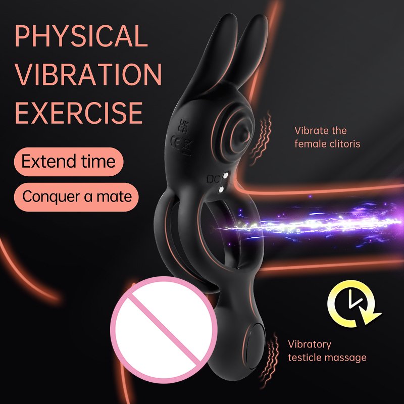 9 Models Remote Control Clitoris Stimulation Lasting Stronger Double Rabbit Ears Vibrator Penis Ring Vibrating Cock Ring Sex Toy