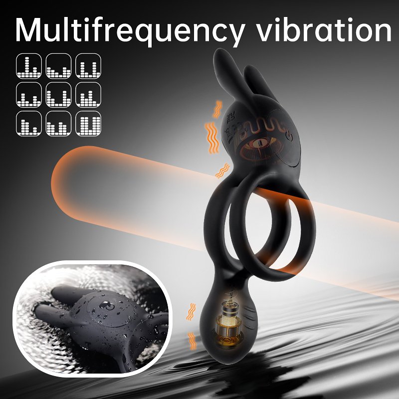 9 Models Remote Control Clitoris Stimulation Lasting Stronger Double Rabbit Ears Vibrator Penis Ring Vibrating Cock Ring Sex Toy