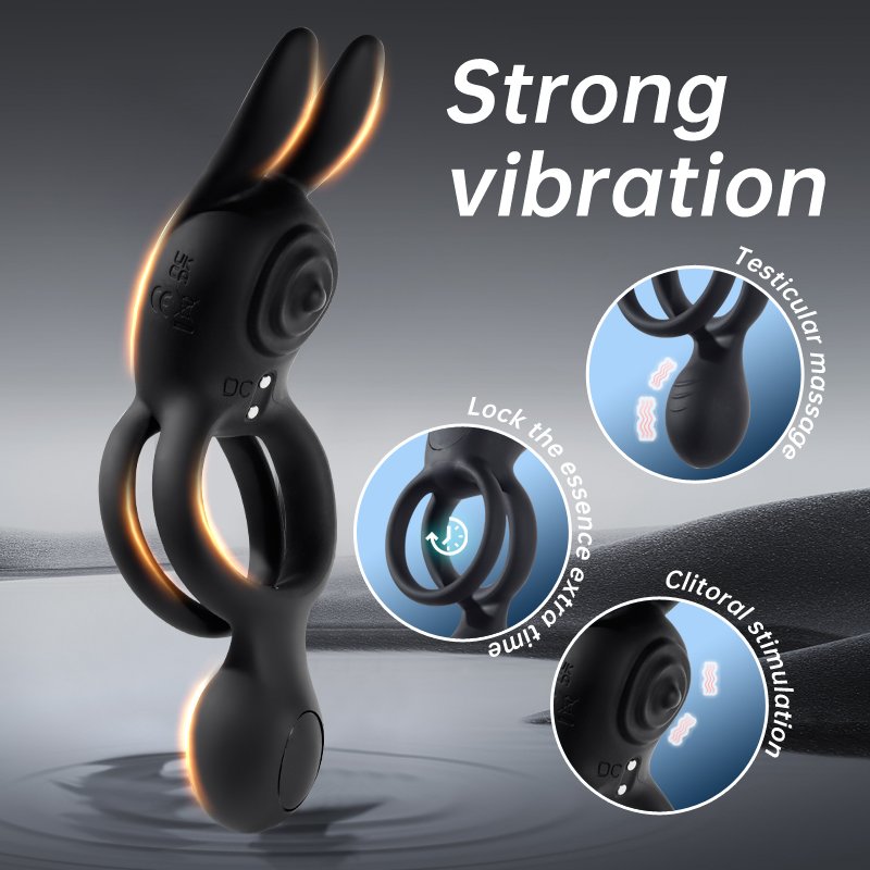 9 Models Remote Control Clitoris Stimulation Lasting Stronger Double Rabbit Ears Vibrator Penis Ring Vibrating Cock Ring Sex Toy