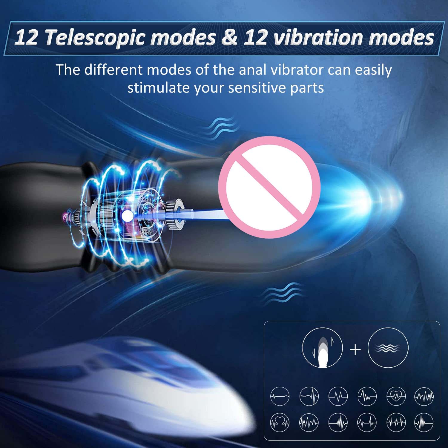 Sex Toys Anal Plug Anal Vibrator Wireless electric Massager Anal Plug Vibrator Suitable for women and couples