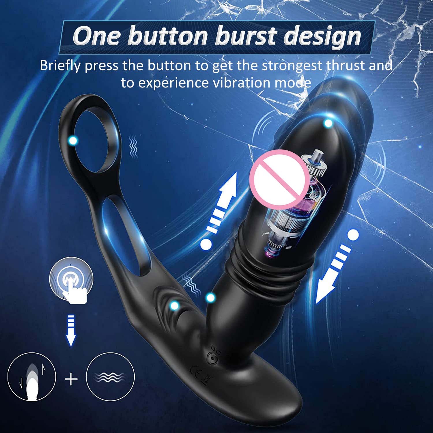 Sex Toys Anal Plug Anal Vibrator Wireless electric Massager Anal Plug Vibrator Suitable for women and couples