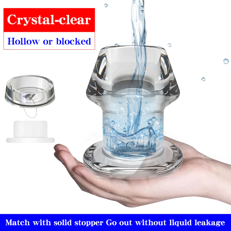 Hollow Anal Plug With Matched Anal Expander Butt Plug Vagina and Anus Dilation SM Sex Toys