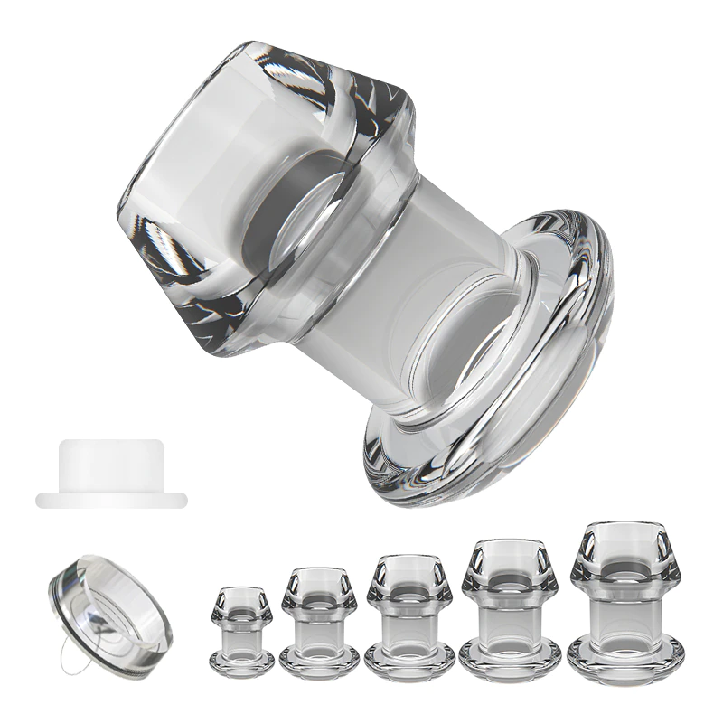 Hollow Anal Plug With Matched Anal Expander Butt Plug Vagina and Anus Dilation SM Sex Toys