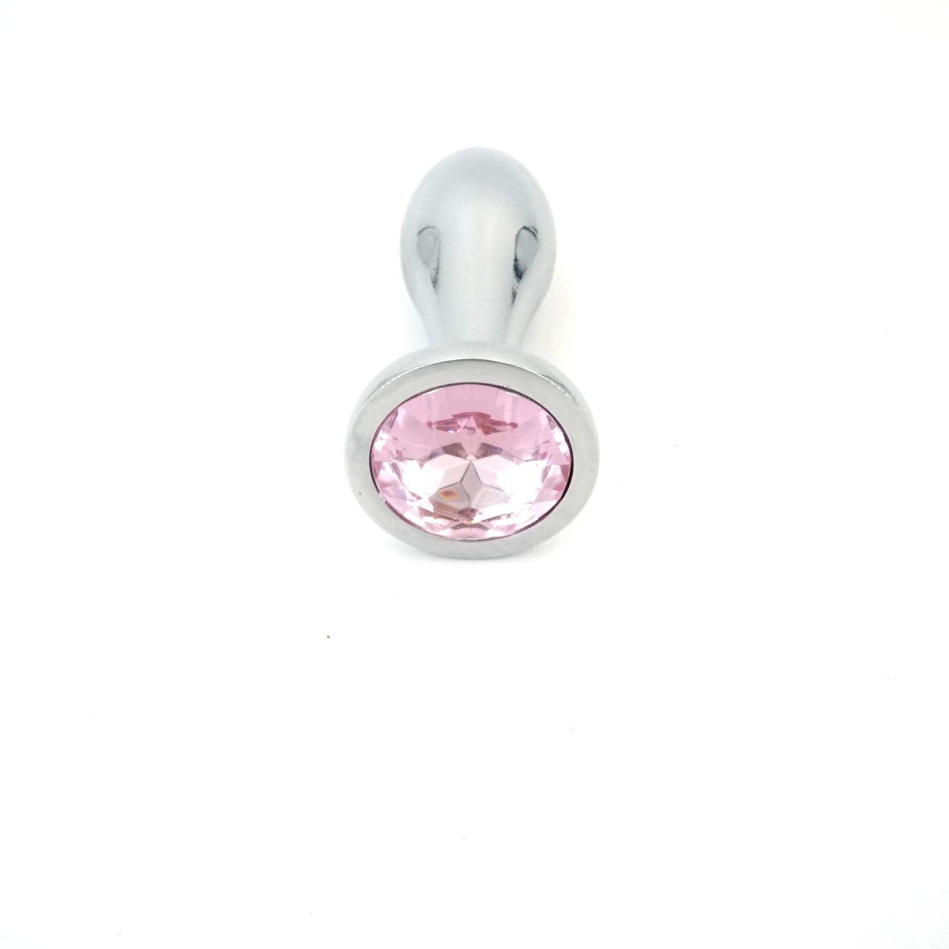 Metal heart-shaped anal plug aluminum alloy sex toy anus plug Anal Butt Plug three-piece