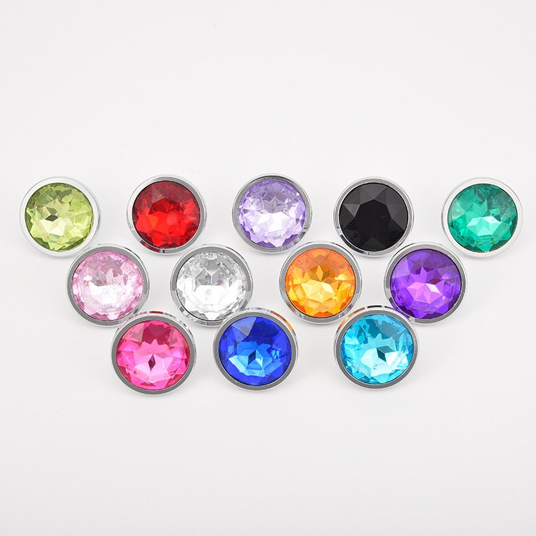 Metal heart-shaped anal plug aluminum alloy sex toy anus plug Anal Butt Plug three-piece