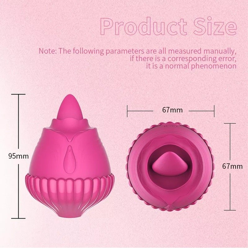 Rose Tongue Vibrator Adult Sex Toys Lick Teasing Clitoris Stimulator Anal Sex toys Couple Vibrator Sex Toys for Women & Men