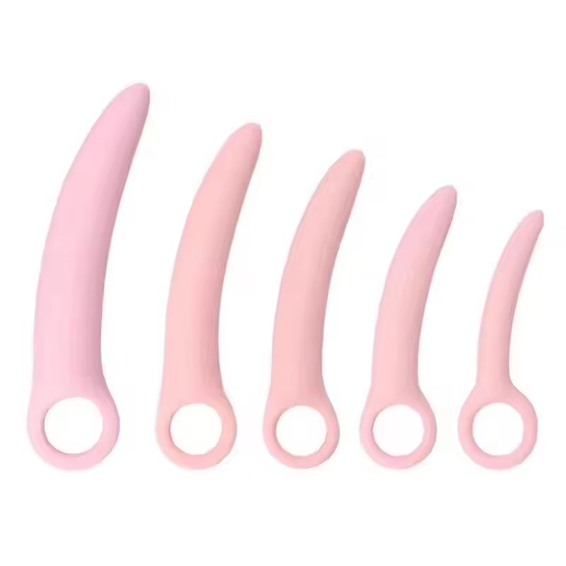 High Quality 5pcs/set Moon Shape Finger Wearable Soft Silicone Anal Plug Sex Toys Adult Products For Women Men Anal Masturbation