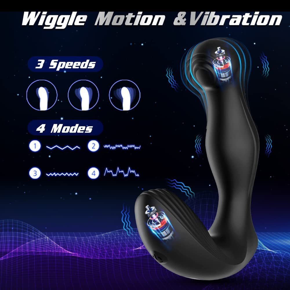 Sexfoxes Remote Control anal vibrator prostate massager thrusting butt plug vibrator for men Vibration rotation anal sex toys