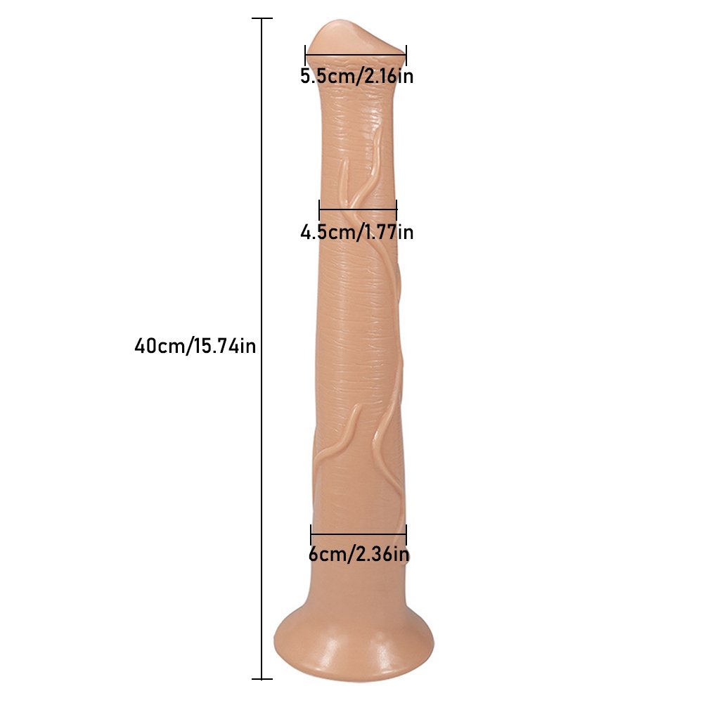 40cm Huge dildo Sex toy soft realistic horse dildo long large animal Monster dildos for women penis Anal G Spot Stimulate Black