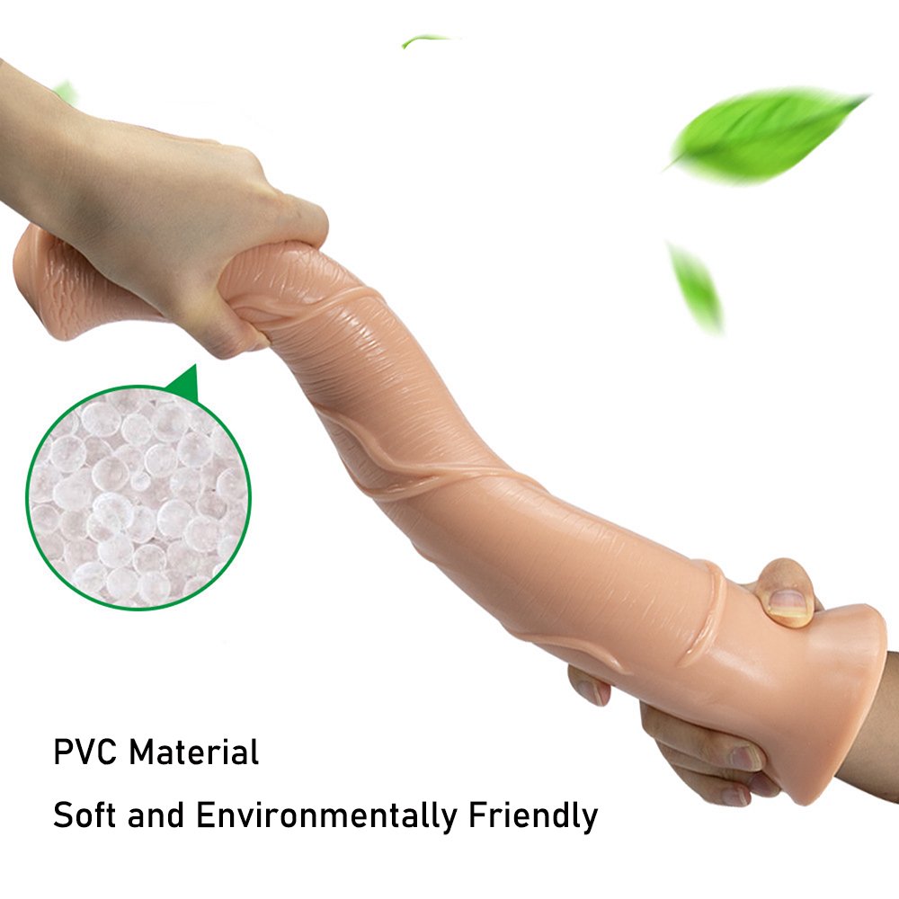 40cm Huge dildo Sex toy soft realistic horse dildo long large animal Monster dildos for women penis Anal G Spot Stimulate Black
