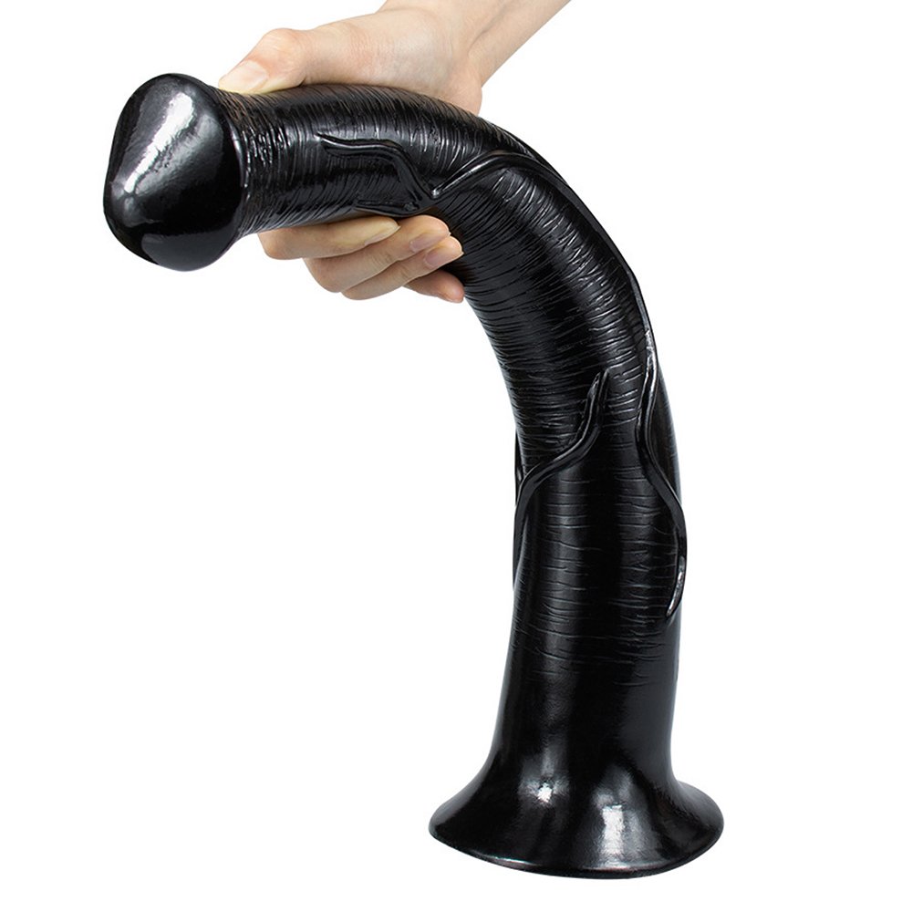 40cm Huge dildo Sex toy soft realistic horse dildo long large animal Monster dildos for women penis Anal G Spot Stimulate Black