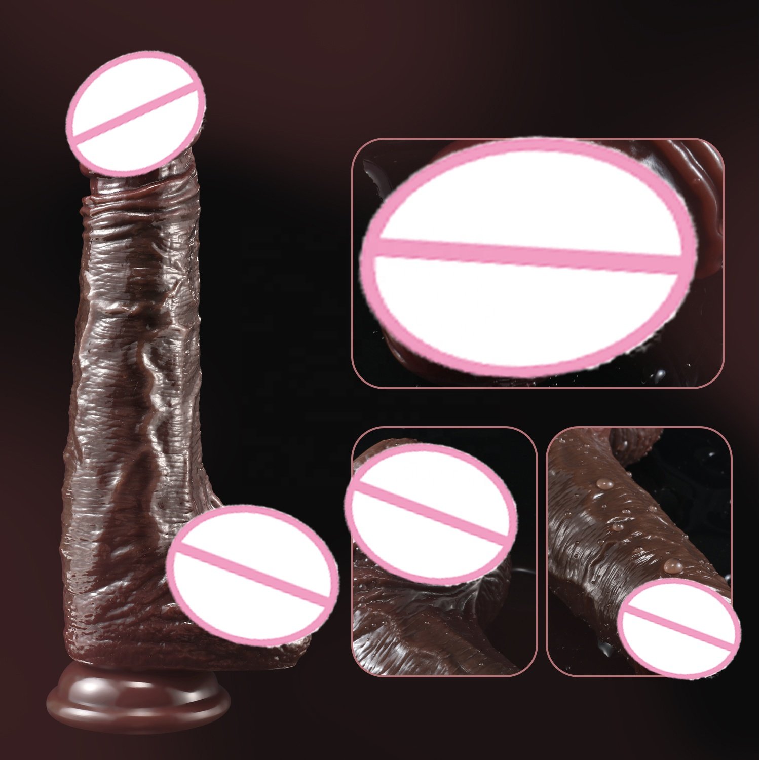 Realistic Dildos For Women Skin Sliding Foreskin Testicles Dildo Anal Vaginal Stimulation Strapon Big Penis Sex Toys For Woman