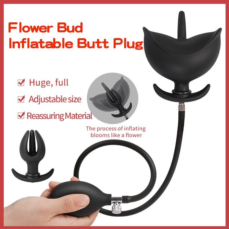 BlueRabbit Inflatable Anal Plug Expandable Butt Plug With Pump Anal Massager Adult Sex Toys for couple
