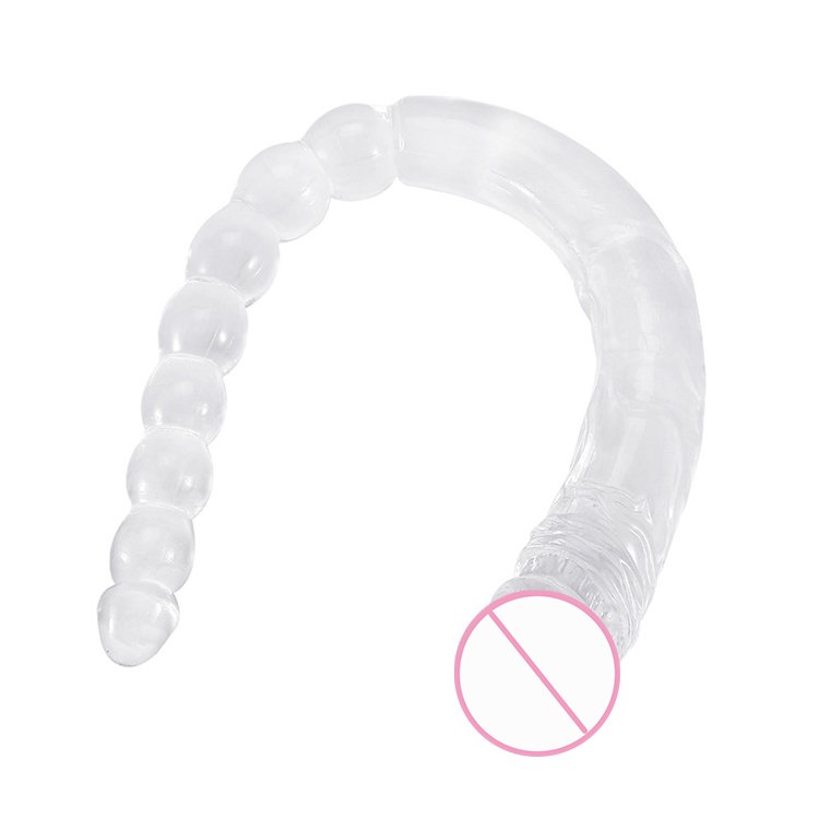 Double Head Penis Soft Long Anal Beads Vaginal Sex Toys Big Dildos For Women Masturbating