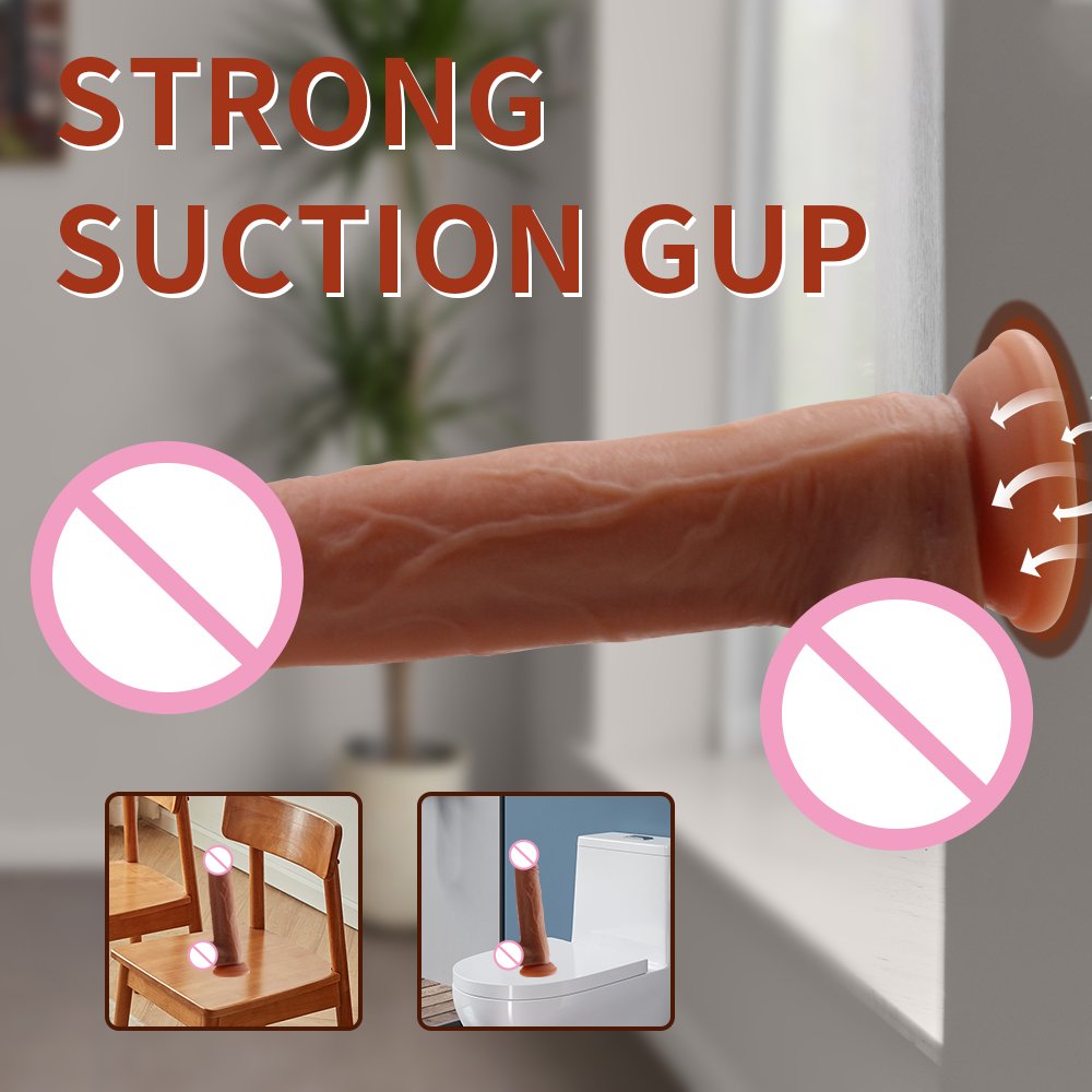 Wholesale Female Silicone Soft APP Dildo Realistic Female Masturbator Penis Thrusting Anal Plug Vibrator For Female
