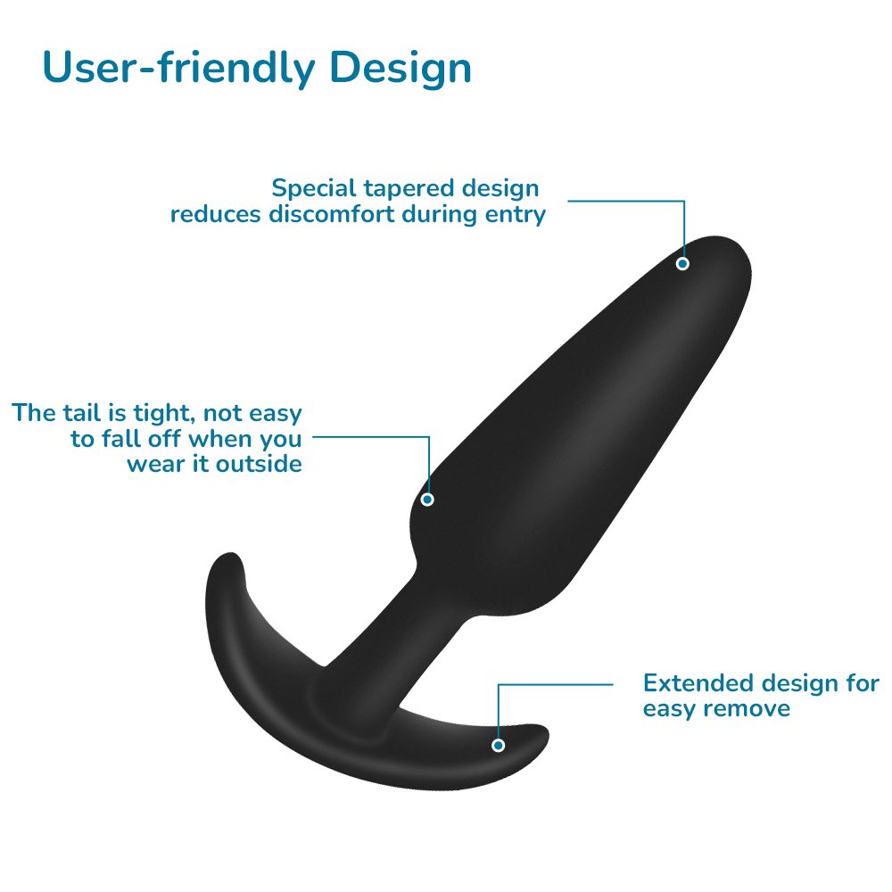 Custom 3 Sizes Adult Anal Sex Toys Prostate Massager Soft Silicone Male Anal Plugs For Women and man