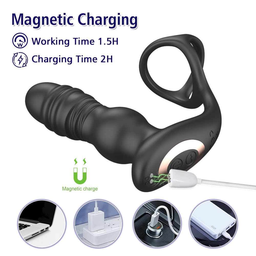 Wholesale Customize Male And Female Anal Plugs Prostate Massager Lock Sperm Delay Vibrating Masturbator Erotic 18+ Sex Toys