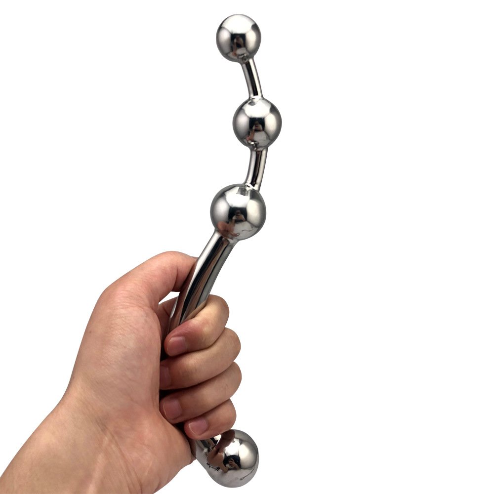 Well-Rated Stainless Steel Prostate Bead Massager Masturbation Rod Rear Court Plug Anal Dilator Butt Plug Adult Sex Toys Foreign