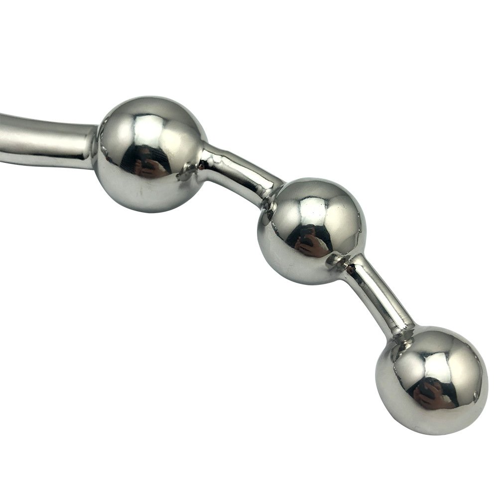 Well-Rated Stainless Steel Prostate Bead Massager Masturbation Rod Rear Court Plug Anal Dilator Butt Plug Adult Sex Toys Foreign