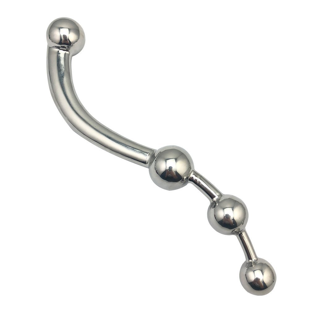Well-Rated Stainless Steel Prostate Bead Massager Masturbation Rod Rear Court Plug Anal Dilator Butt Plug Adult Sex Toys Foreign