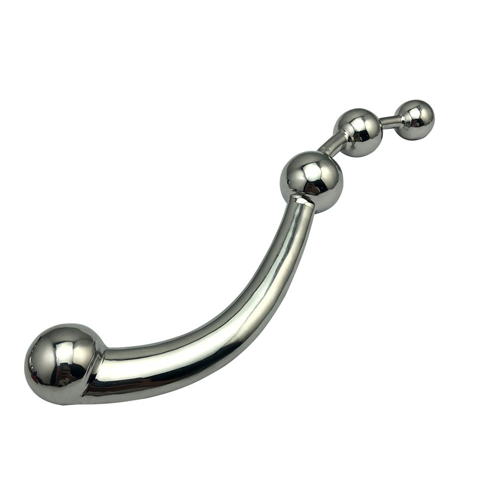 Well-Rated Stainless Steel Prostate Bead Massager Masturbation Rod Rear Court Plug Anal Dilator Butt Plug Adult Sex Toys Foreign