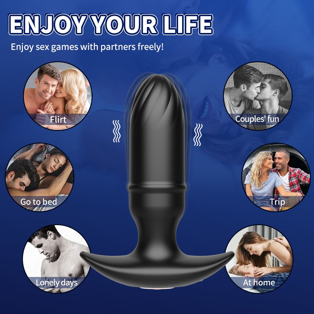 Male Masturbator Butt Plug Inflatable Anal Sex Toy For Men Prostata Massager Anal Male Sex Toy Tail Vibrator Anal Plug