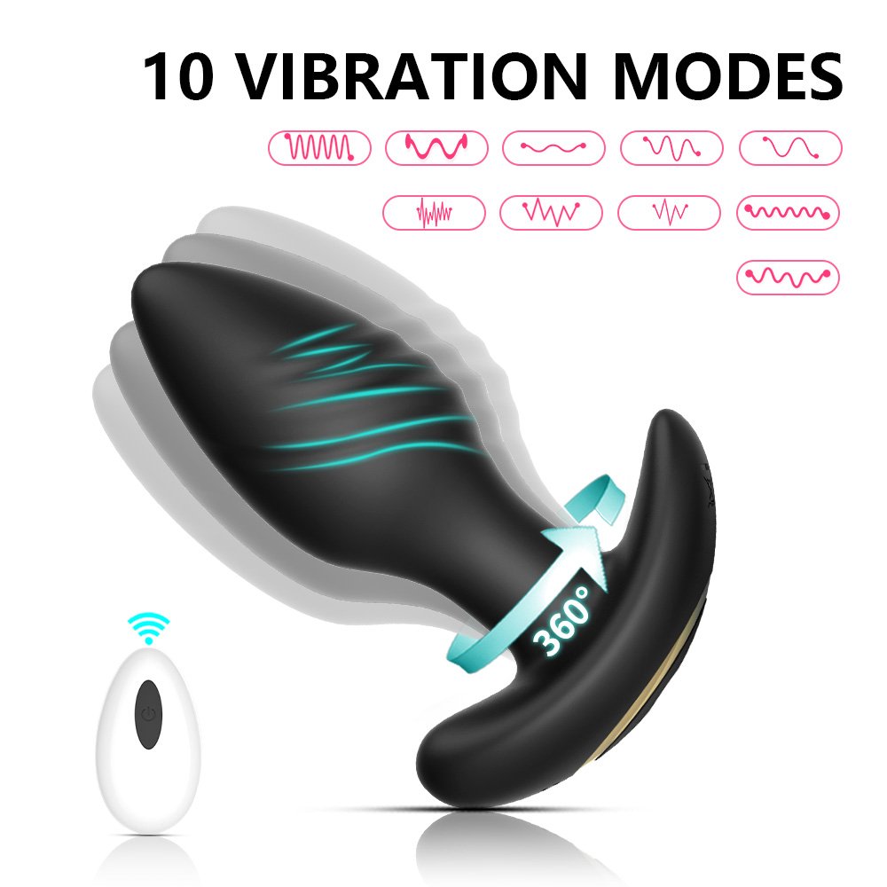 New Swinging Vibrating Butt Plug Male Vibrator Anal Toys App/Remote Controlled Anal Plug Sex Toys for Men Couple