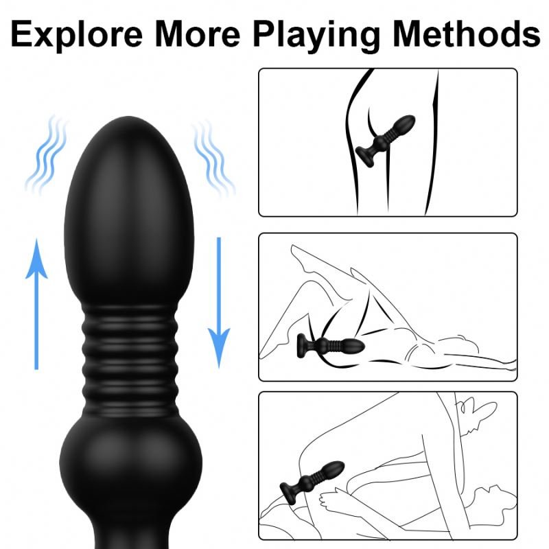 Remote Control 3 Speed Anal Plug Thrusting Butt Plug Male Prostate Massager Dildo Vibrator Adult Sex Toys For Men And Woman