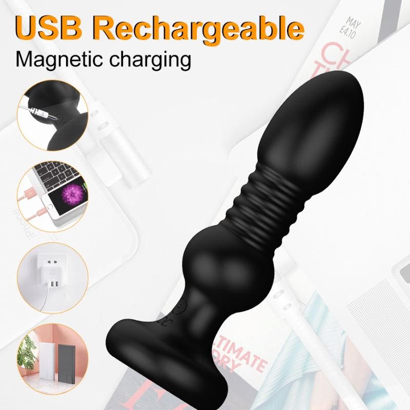 Remote Control 3 Speed Anal Plug Thrusting Butt Plug Male Prostate Massager Dildo Vibrator Adult Sex Toys For Men And Woman